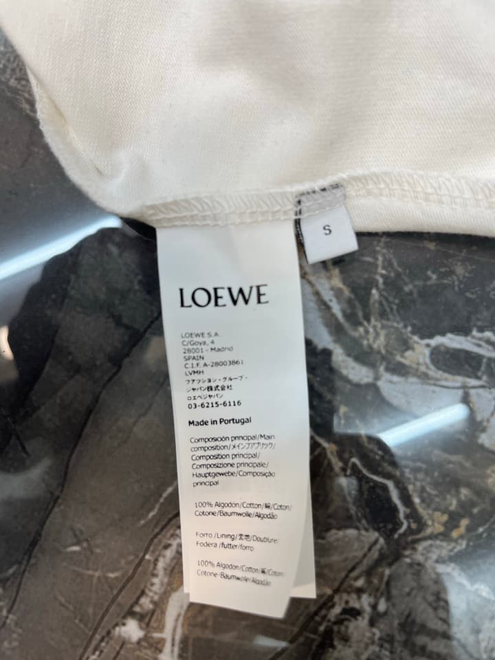 Loewe Cotton-Blend Raglan T-Shirt in Black