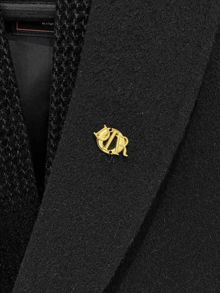 Dior Men's Wool Kensington Coat – 2025FW in Classic Black
