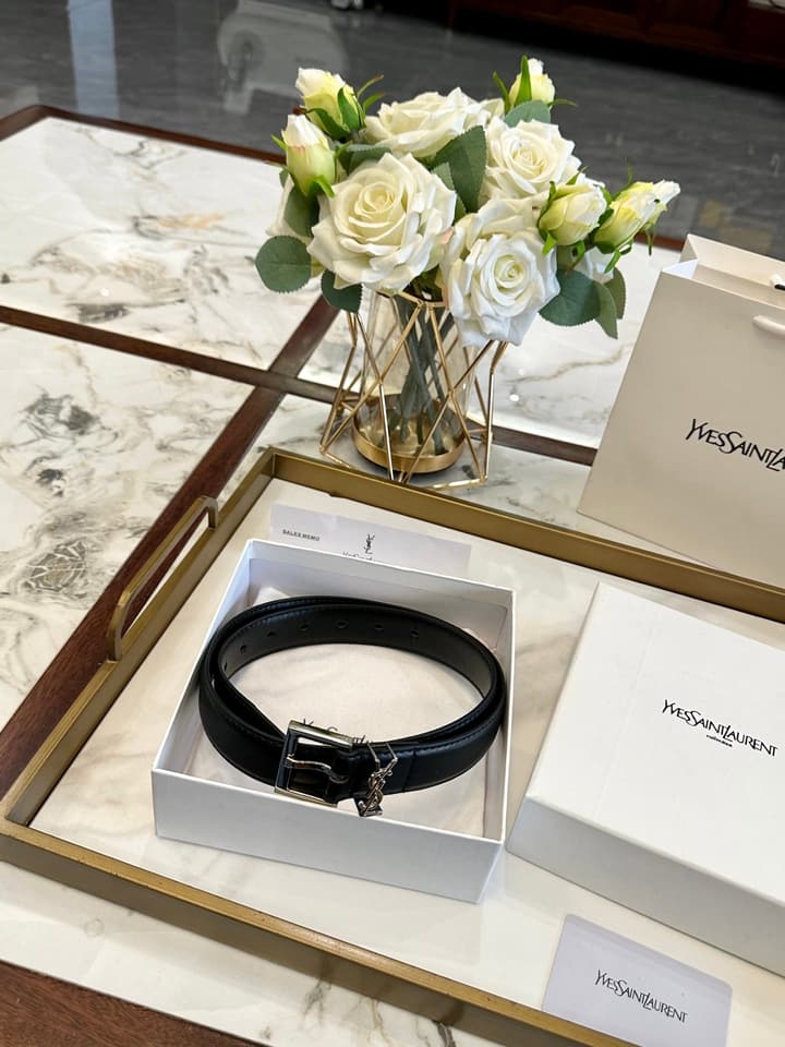 Saint Laurent Classic Leather Belt – 3.0cm