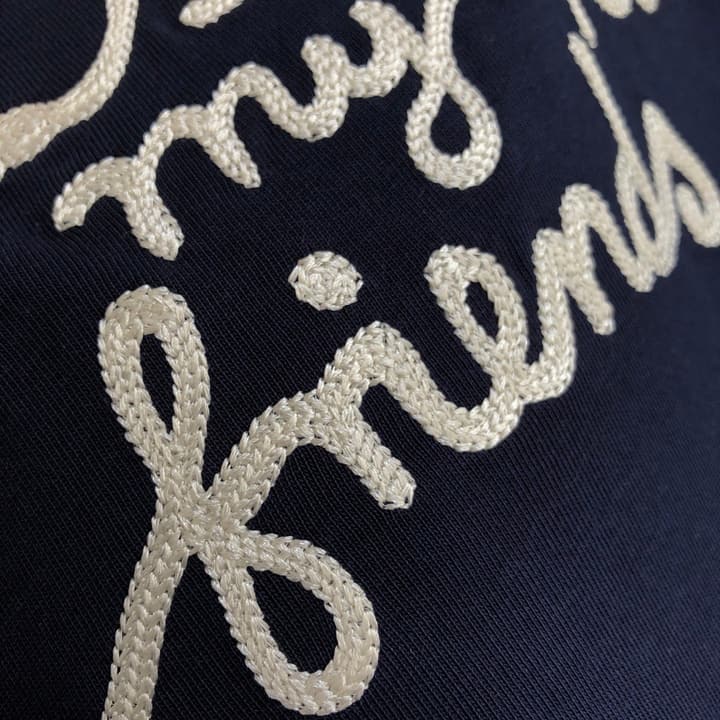 Dior Embroidered Logo T-Shirt – 2026SS in Apricot Ringer With Navy Collar