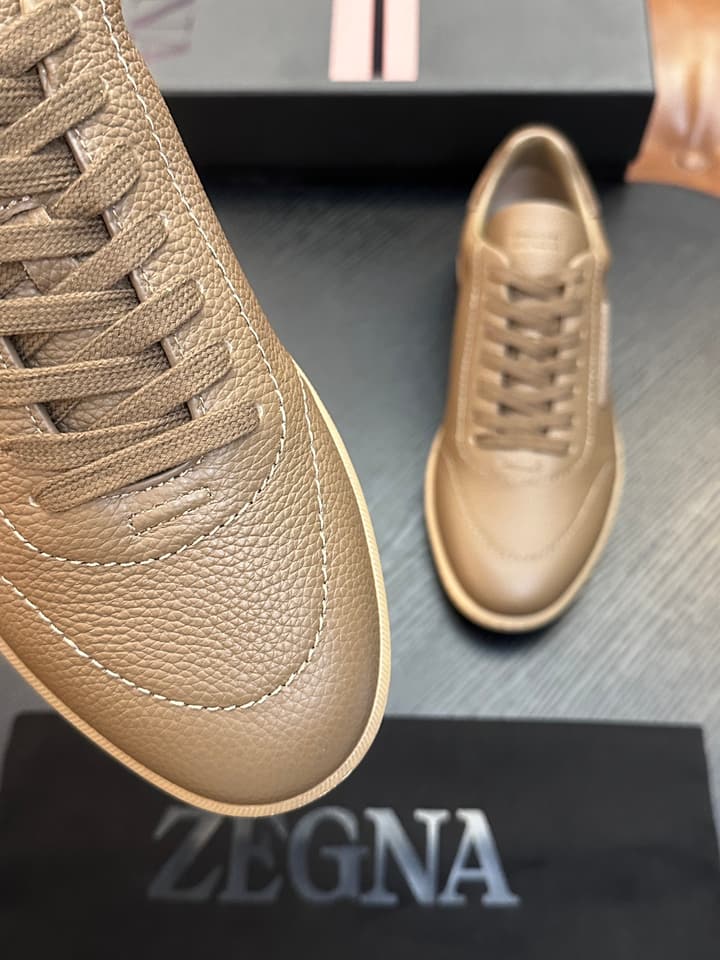 Zegna Old Money Suede Casual Sneakers