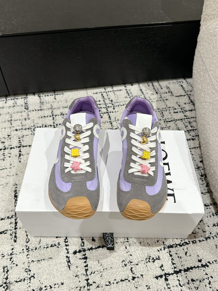 Loewe Ballet Runner 2.0 Unisex Sneakers – 2025 Collection in White And Light Blue