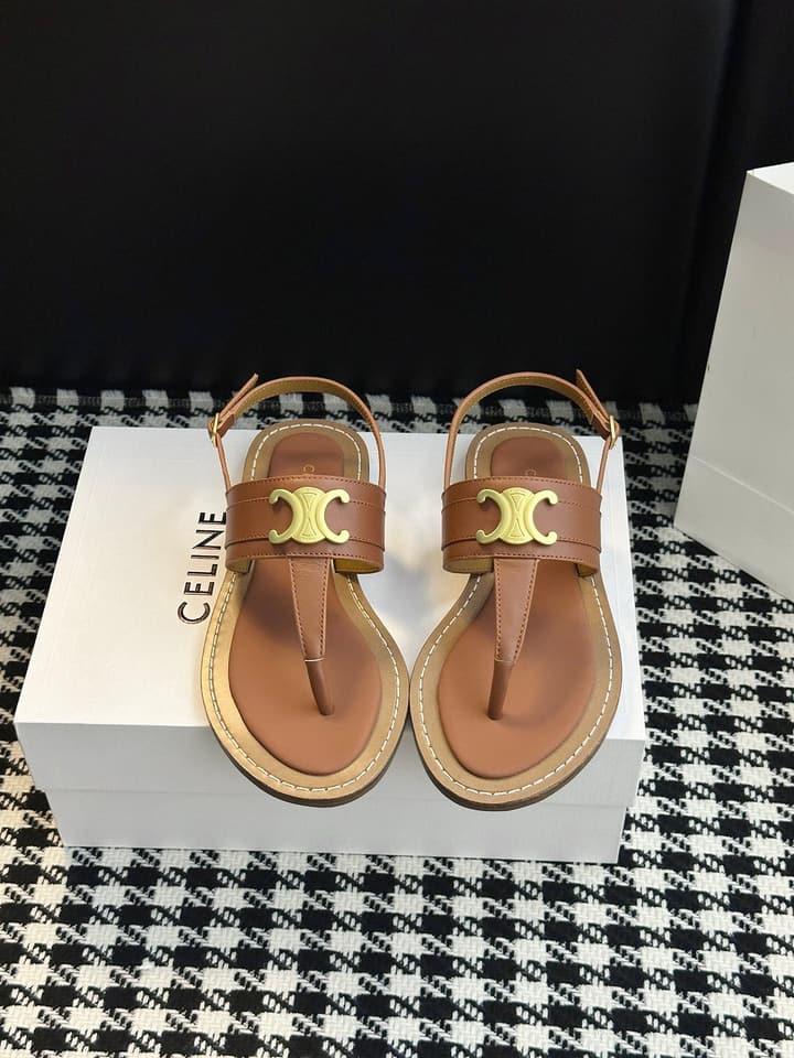 Celine Vintage Roman Sandals – SS Collection in Black