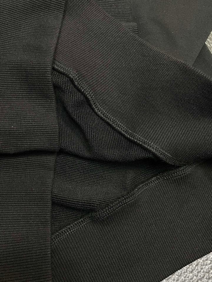 Hermès Men's Premium Casual Sweatshirt in Dark Grey/black With Flap Pocket