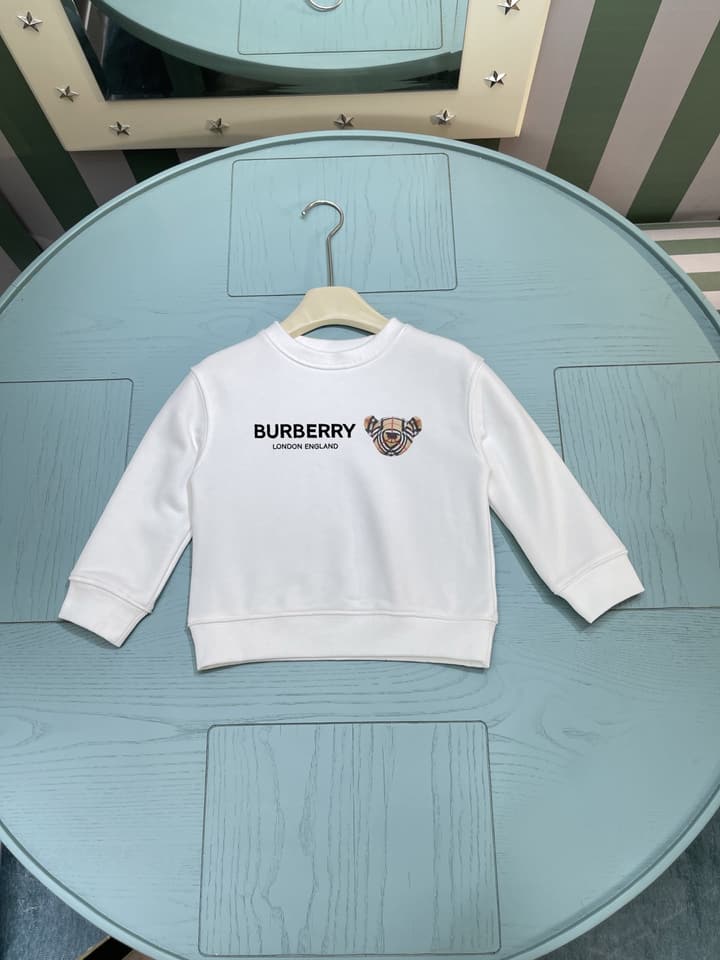 Burberry Kids Round Neck Sweatshirt – 2025AW in White Sweatshirt