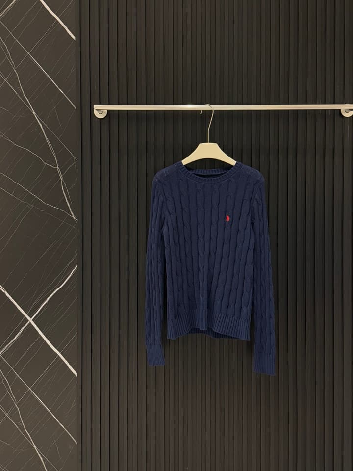 Ralph Lauren Polo Cable Knit Sweater in Bright Yellow