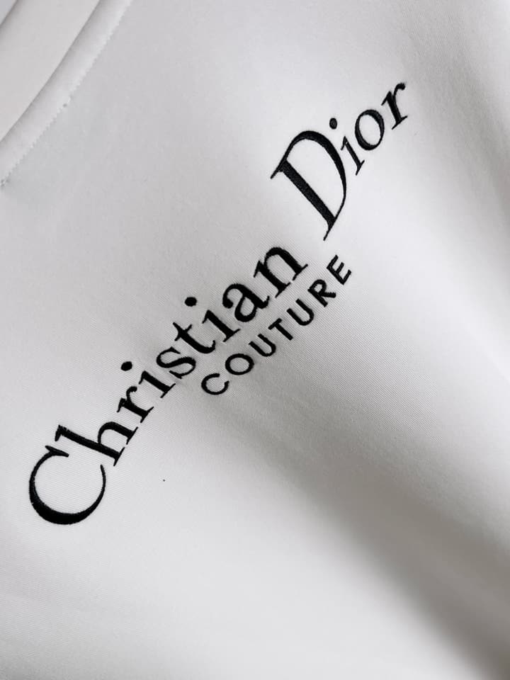 Dior Air Layer Crewneck Sweatshirt – 2025FW in Black Large Logo