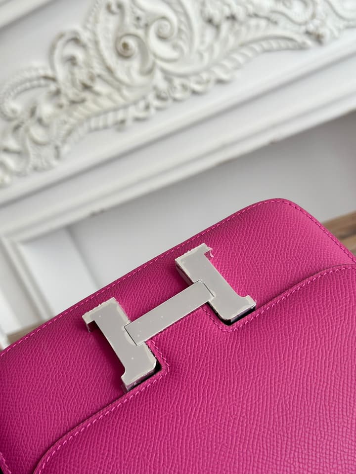 Hermès Constance Bag – Rose Purple Epsom Leather in Pink With Gold Hardware