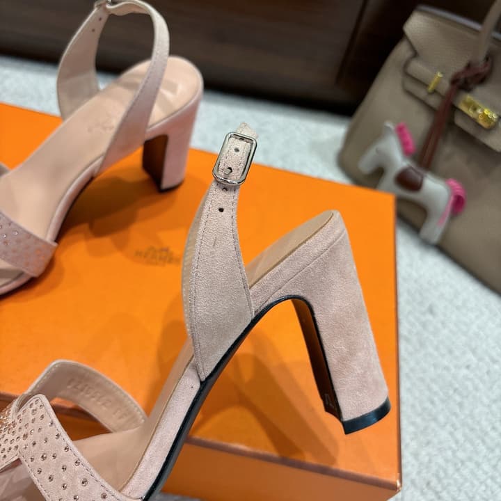 Hermès Eremite 80 Heeled Sandals in Black