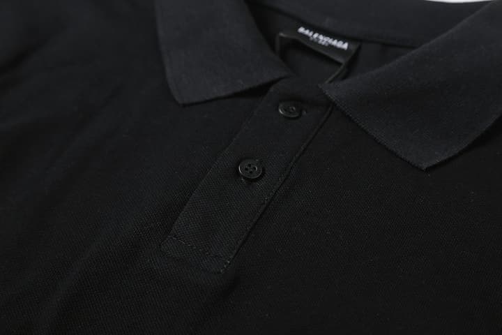 Balenciaga Double B Embroidered Polo Shirt – 26SS in Black
