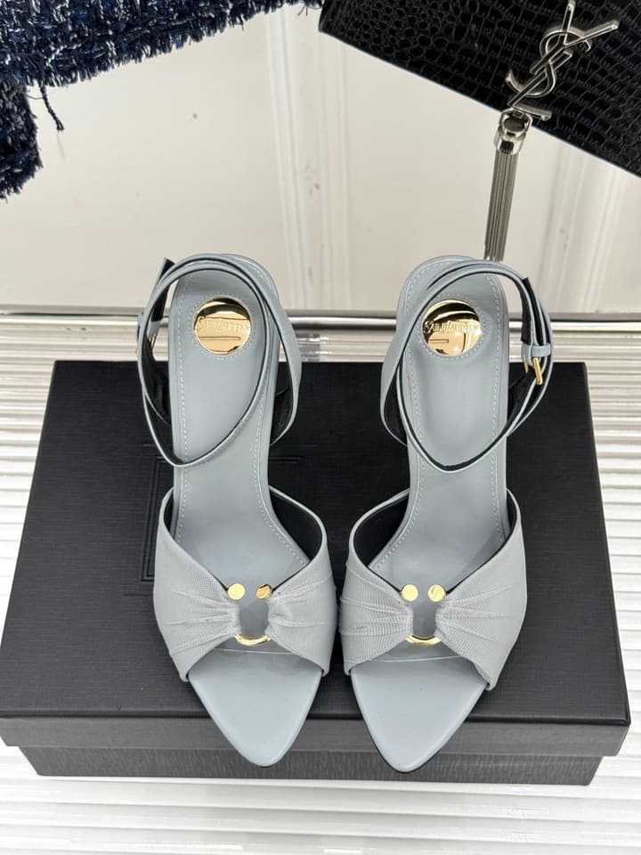 Saint Laurent High-Heel Sandals – 25SS in Black Suede