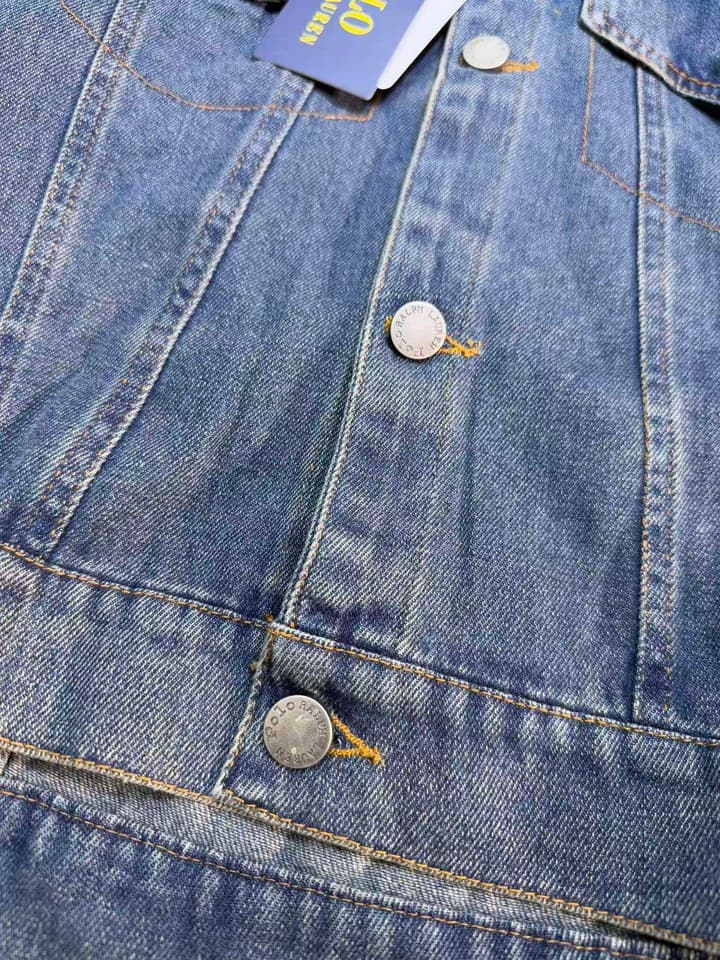 Ralph Lauren Kids Denim Shirt Jacket – 2025SS Collection in Medium Wash Blue Denim