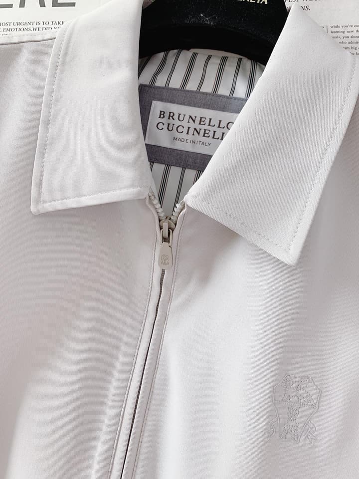 Brunello Cucinelli Minimalist Casual Lapel Jacket – 2025FW in Dark Navy
