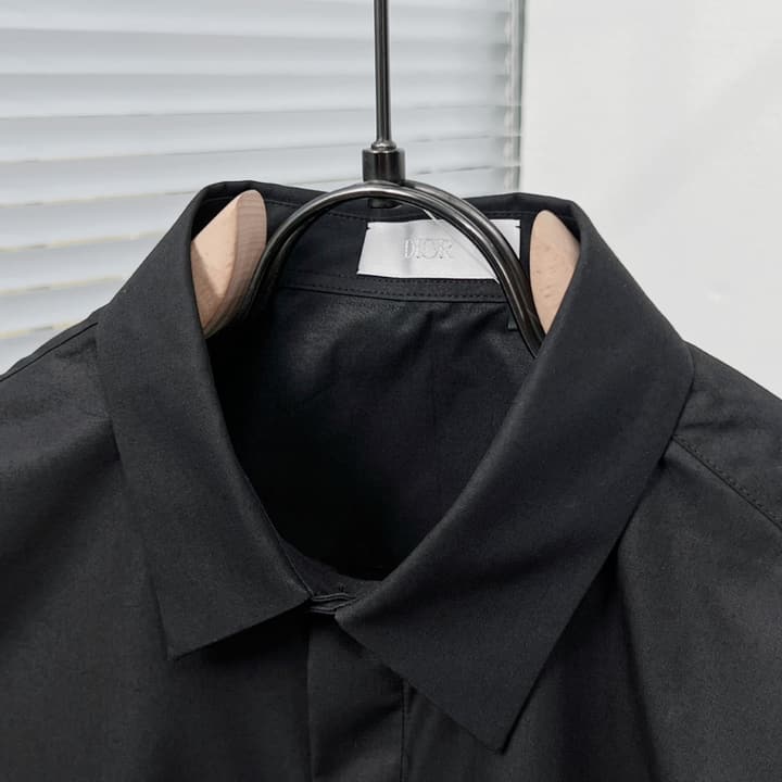 Dior Classic CD Metal Placket Shirt in Bright White