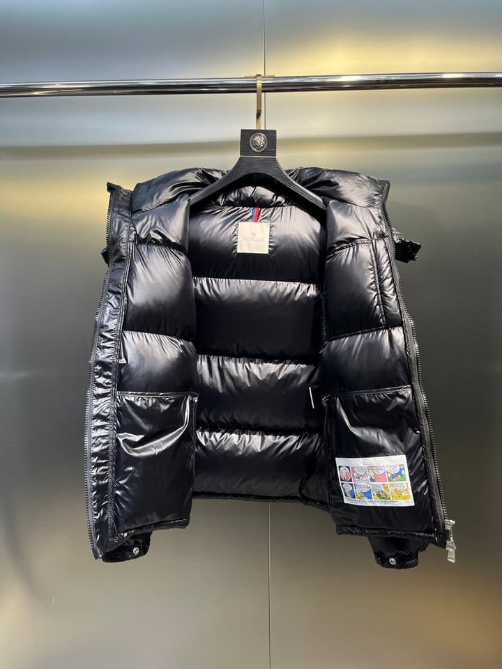 Moncler Maya Rainbow Stripe Down Jacket