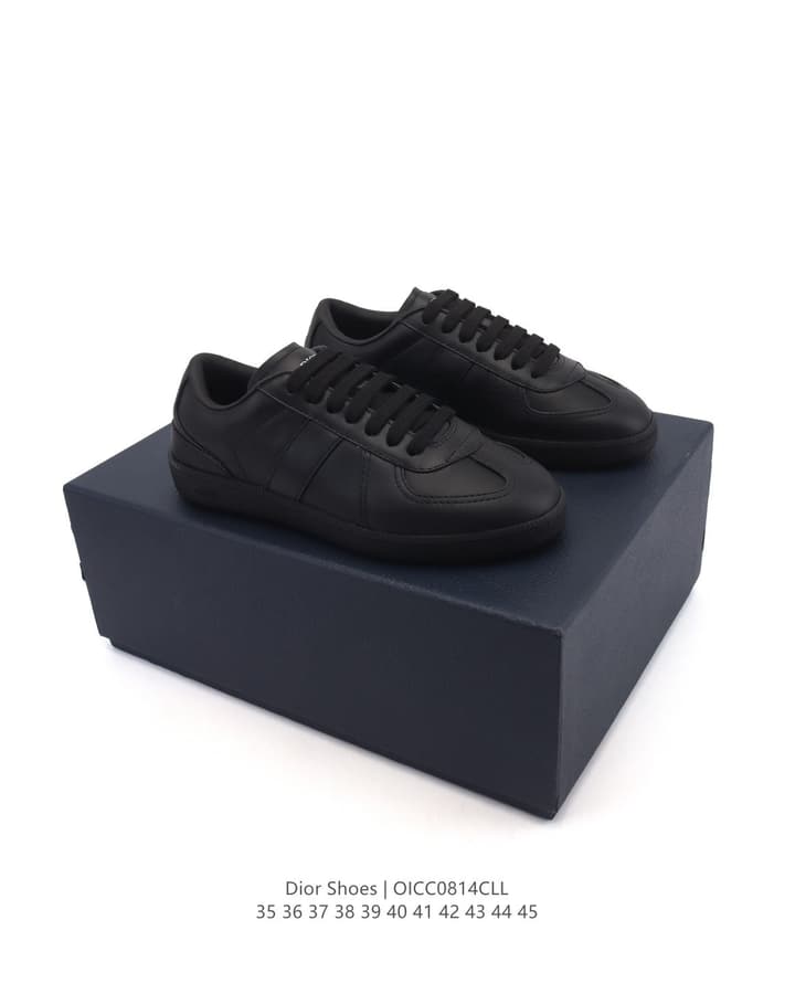 Dior Unisex White Platform Sneakers – Spring/Summer Collection – 25SS in Beige With Brown Stripe