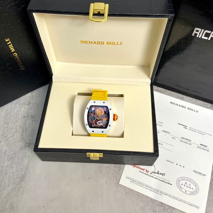 Richard Mille RM 88 Automatic Tourbillon Smiley Watch in Matte Black