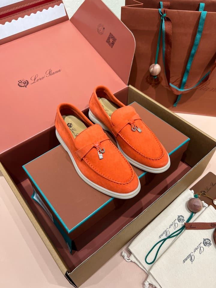 Loro Piana My Charms Suede Loafers