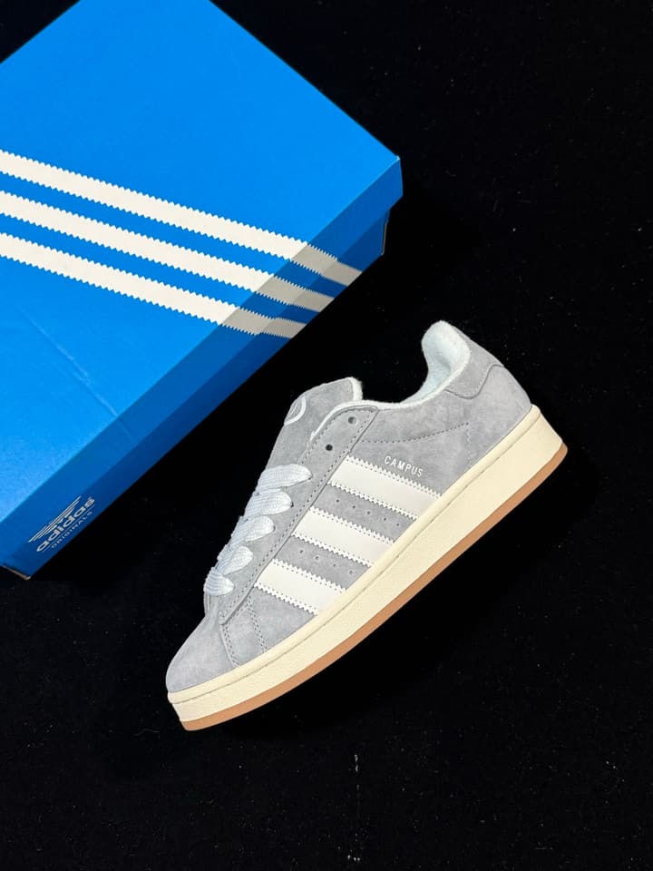 Adidas Originals Campus 00s Low-Top Sneakers in Black & White