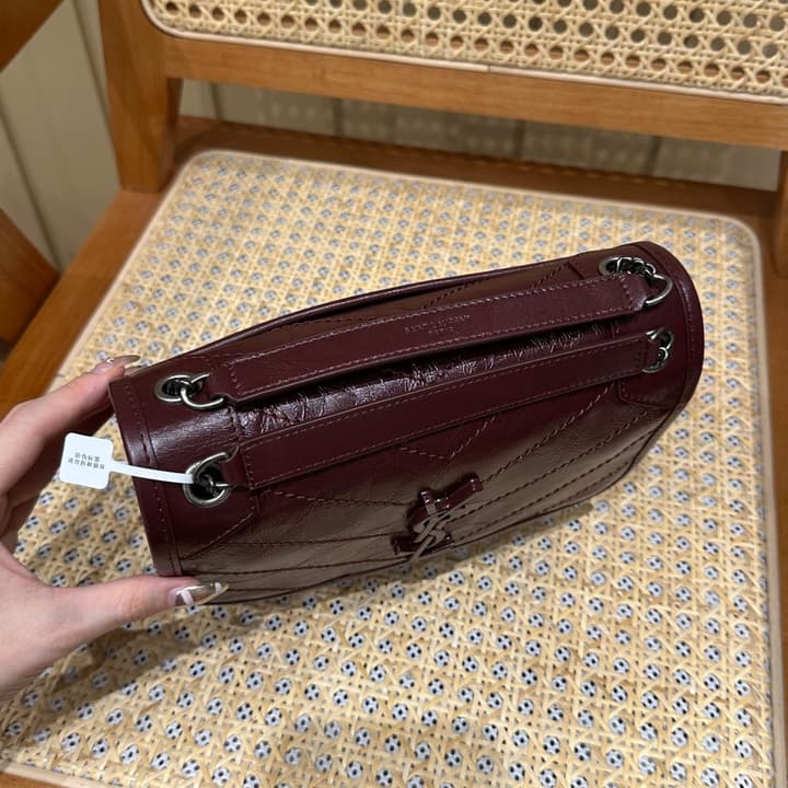 Saint Laurent Niki Baby Shoulder Bag in Apricot