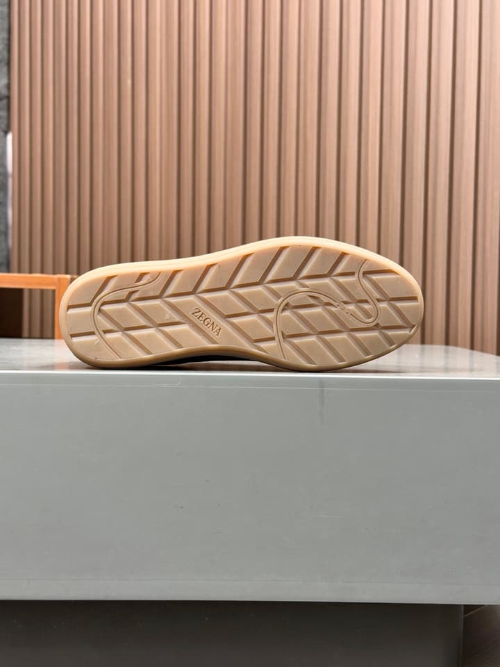 Zegna Old Money Suede Casual Sneakers