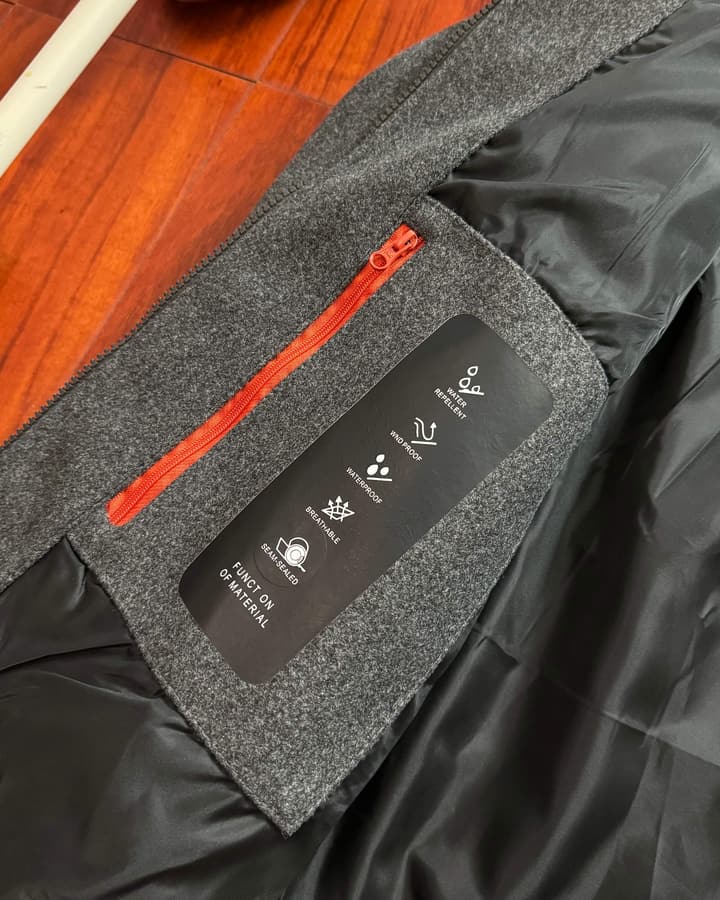 Arc'teryx Sawyer Wool Hoody Softshell Jacket in Dark Gray