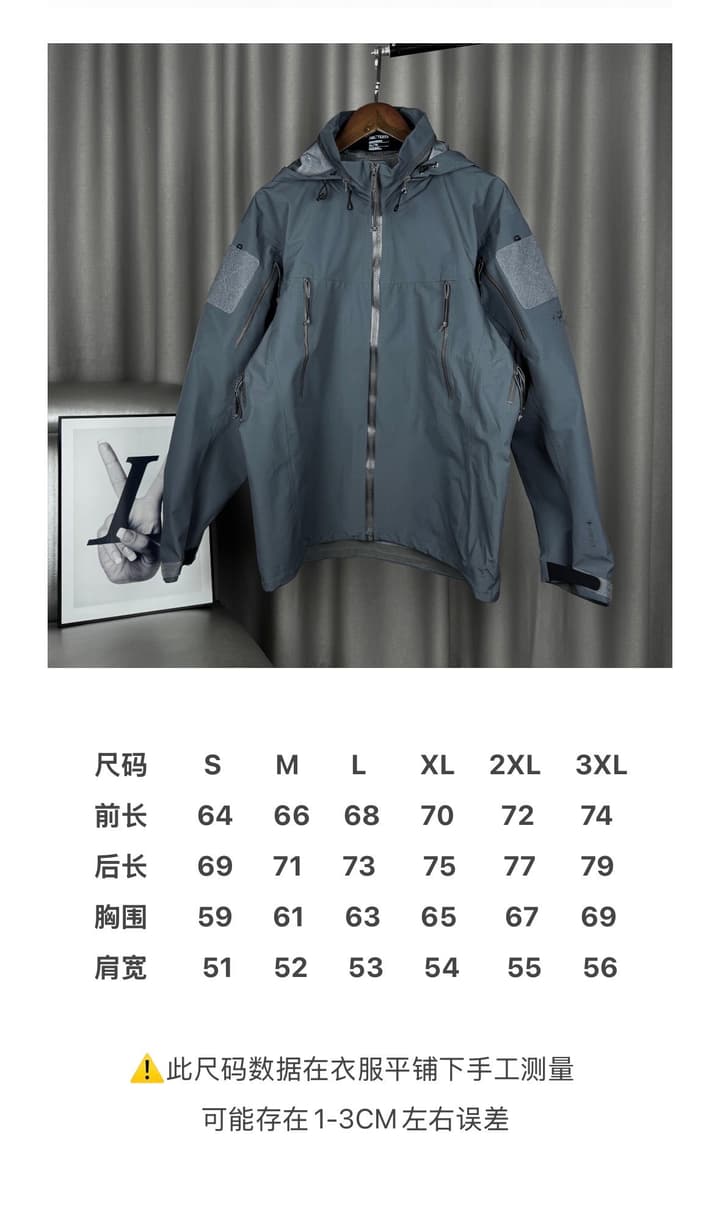 Arc'teryx Alpha LEAF Jacket GEN2 Hard Shell in Wolf Gray Hard Shell Jacket