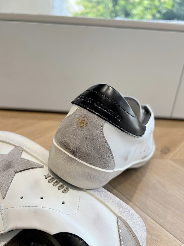 Golden Goose SPACE Series Distressed Sneakers – 2025 Collection in Leopard Print Velcro