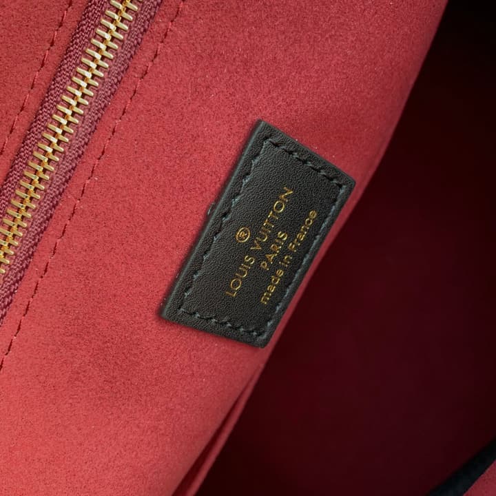 Louis Vuitton OnTheGo Monogram Empreinte Tote in Black Monogram Empreinte With Red Lining