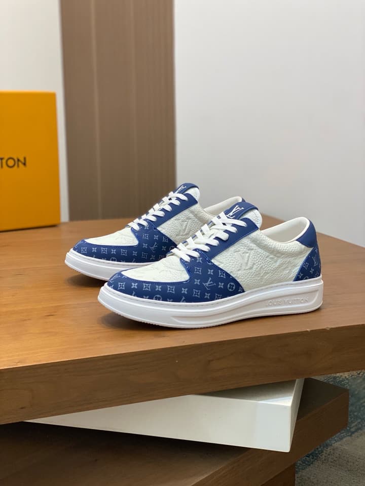 Louis Vuitton Nappa Leather Lightweight Sneakers in All White