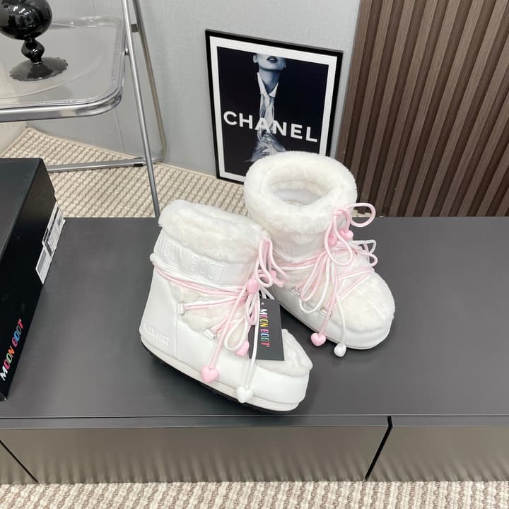 Moon Boot Furry Snow Boots – 2024FW in High