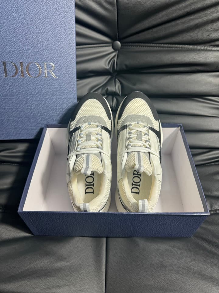 Dior B22 Calfskin Sneakers in Black