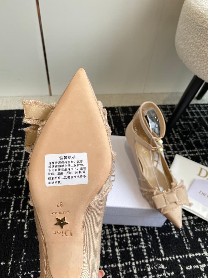 Dior J'Adior Jolie Pearl Pointed-Toe Pumps – 2024SS in Black