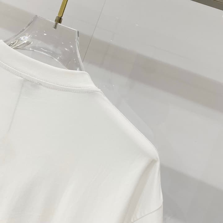 Loewe Rainbow Logo Embroidered Cotton T-Shirt in Classic Black