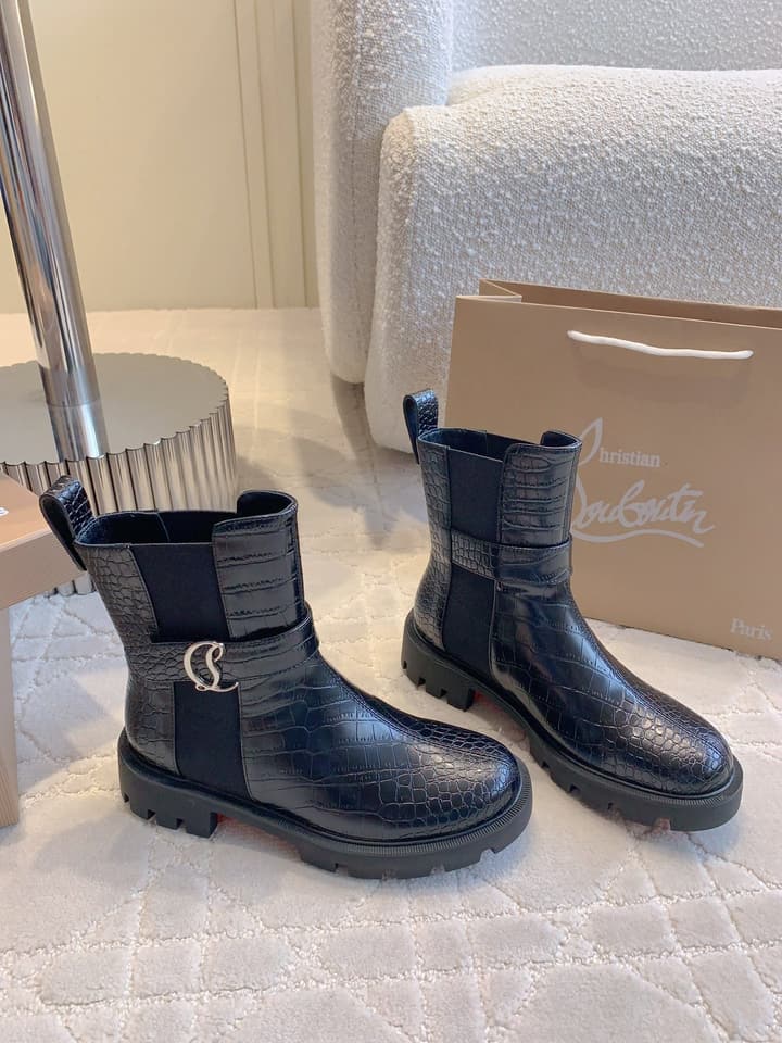 Christian Louboutin Chelsea Platform Ankle Boots