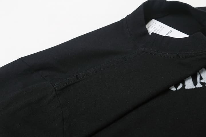 Balenciaga Blurred Letter Print T-Shirt – 26SS in Black
