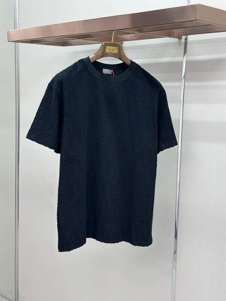 Dior Oblique Jacquard Loose Fit T-Shirt in Black