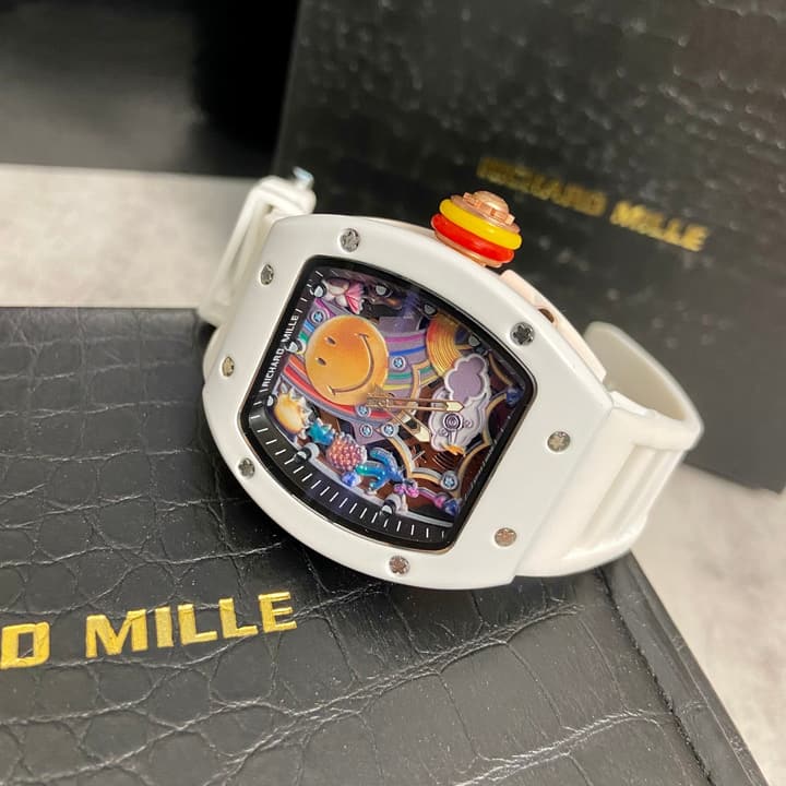 Richard Mille RM 88 Automatic Tourbillon Smiley Watch in Matte Black