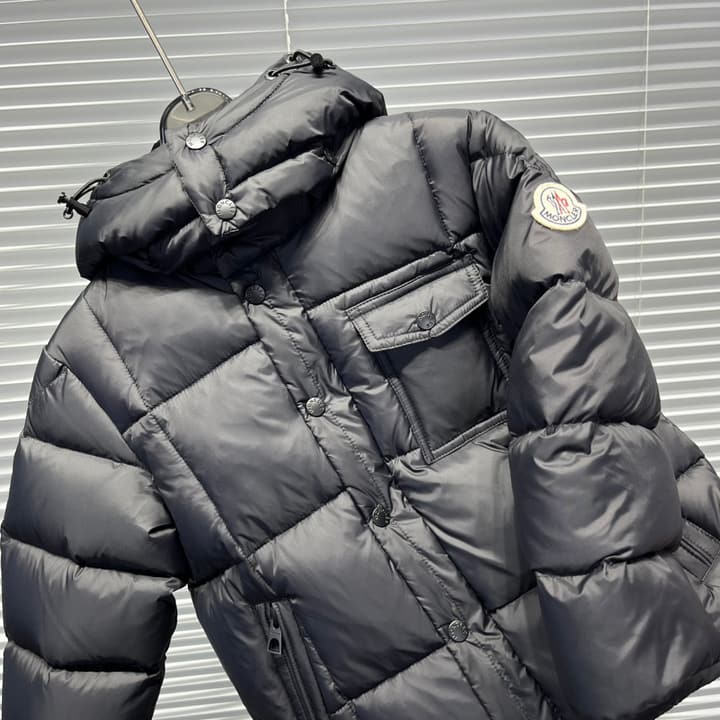 Moncler Detachable Hood Puffer Jacket – 25 Collection – Kids Collection in Black Puffer Jacket