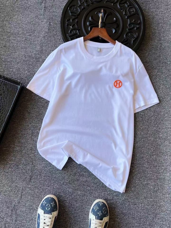 Hermès Mulberry Silk 3D H Logo T-Shirt – 2025 Spring/Summer Collection in Classic Black