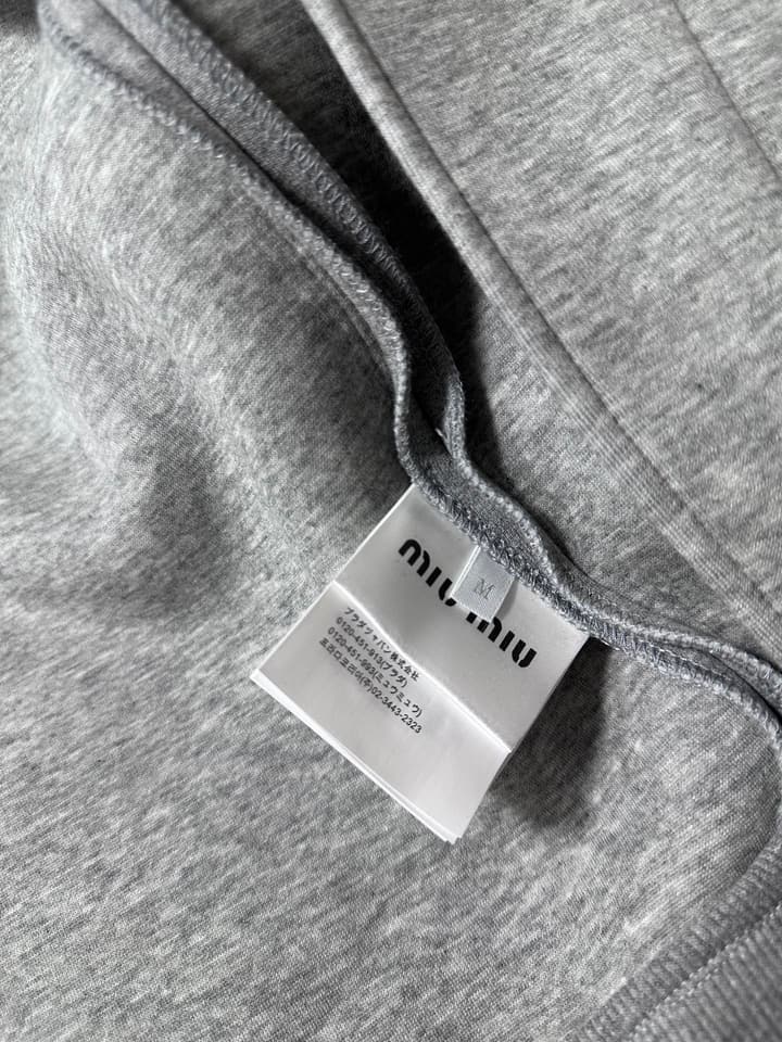 Miu Miu Lapel Zip Sweatshirt – 24FW