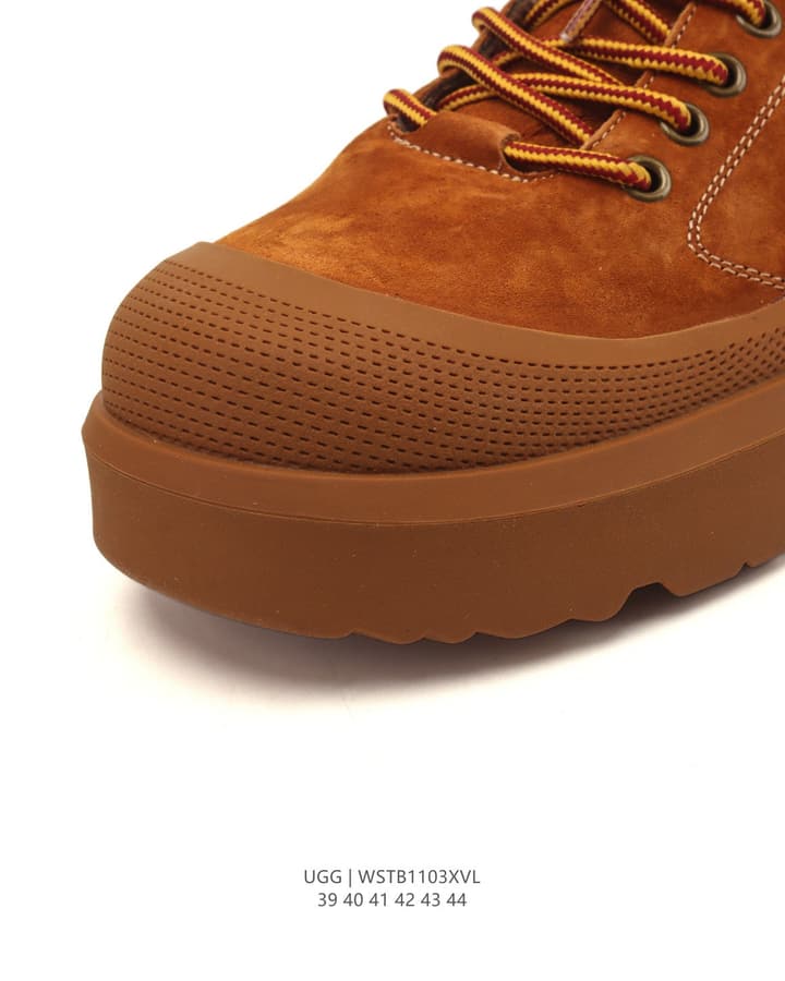 UGG Retro Low-Top Sneaker Boots in Rust Brown Suede