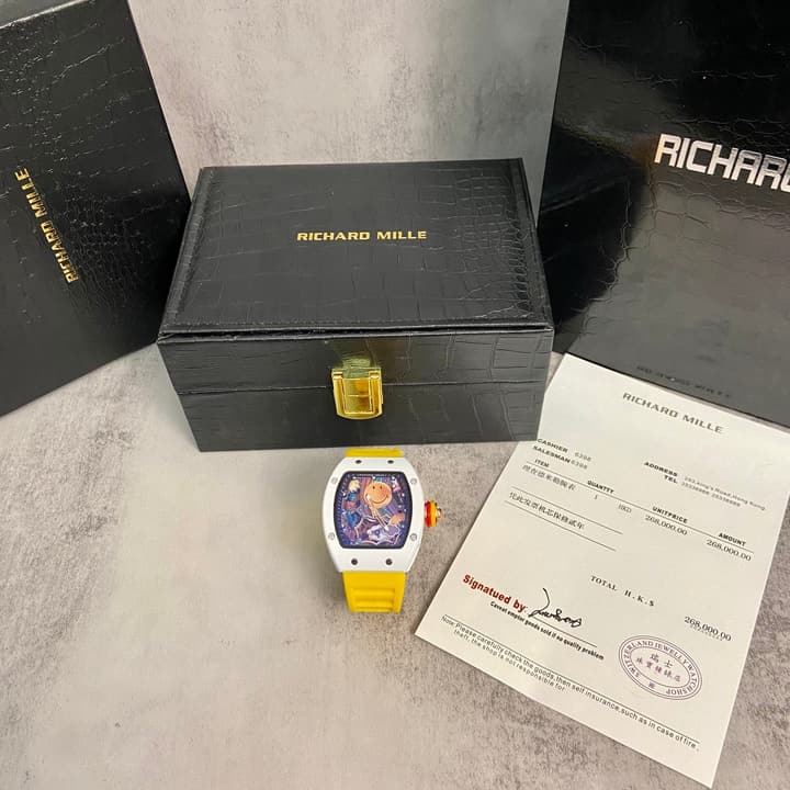 Richard Mille RM 88 Automatic Tourbillon Smiley Watch in Matte Black
