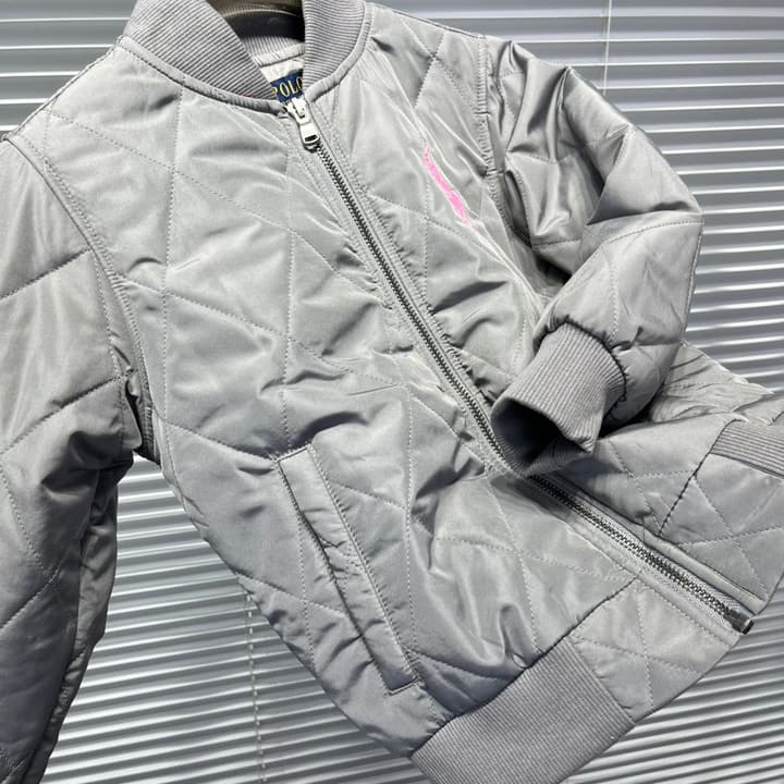 Ralph Lauren Embroidered Pony Puffer Jacket in Classic Black With Yellow Logo