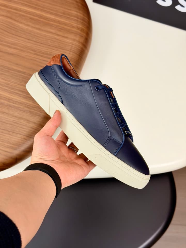 Boss Men's Casual Leather Sneakers