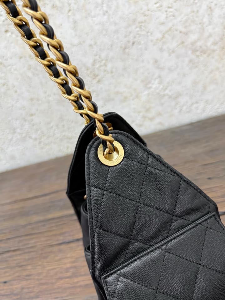 Chanel 25 Bag Small – Caviar Leather with Gold Hardware