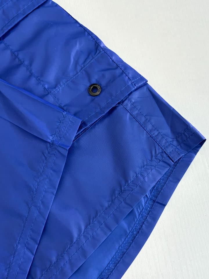 Dior CD Logo Embroidered Swim Trunks – Spring/Summer Collection in Royal Blue