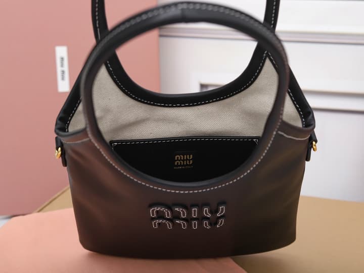 Miu Miu Mini Tote Bag in Black