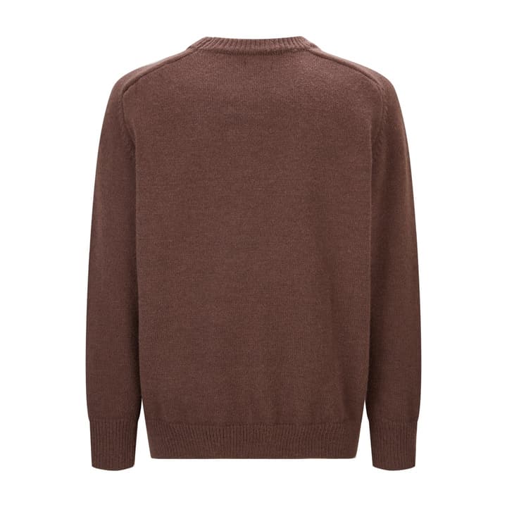 Celine Triomphe Embroidered Knit Sweater in Black