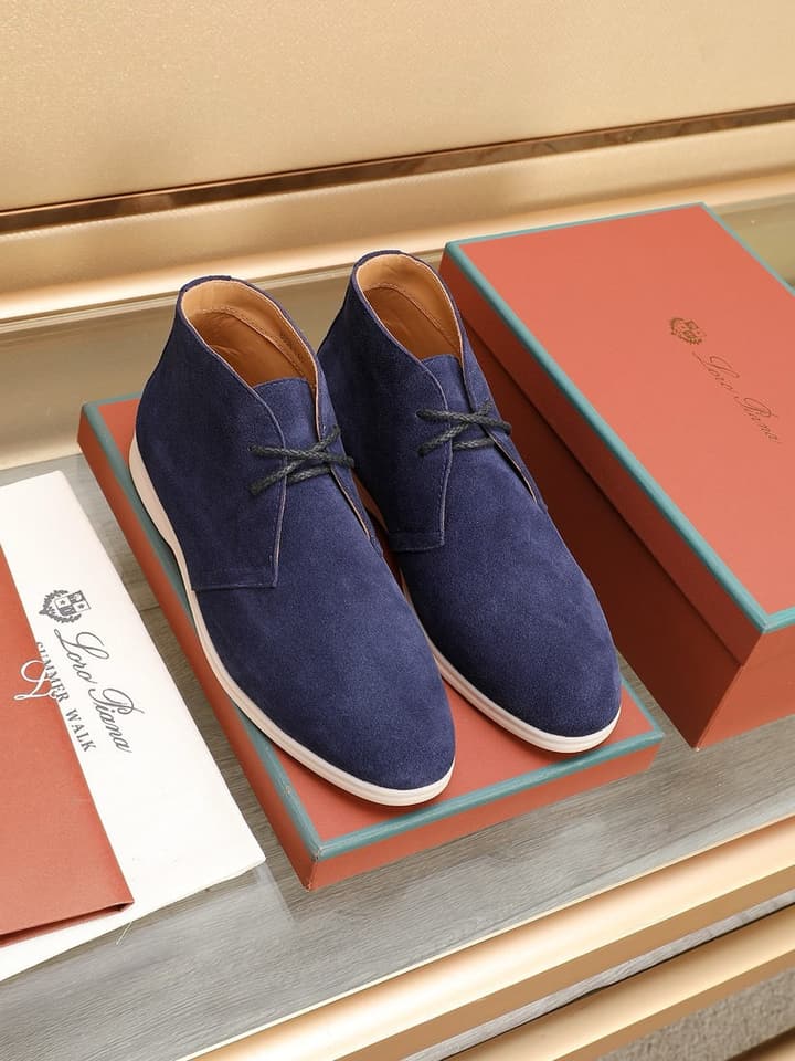 Loro Piana Water-Repellent Suede Moccasin Loafers in Black